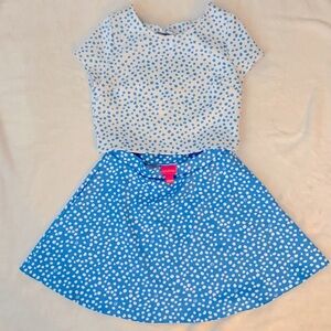 Lilly Pulitzer Girls 2piece skirt set size 14